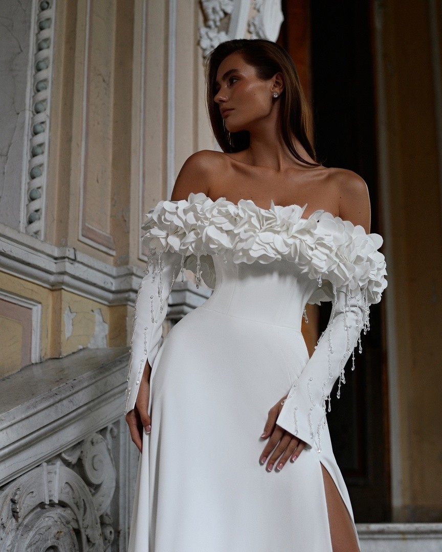 Свадебное платье «Девон А-силуэт без рукавов»