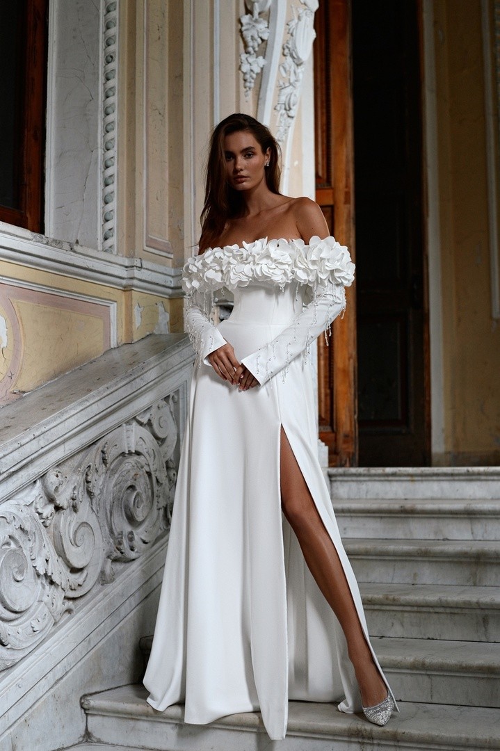 Свадебное платье «Девон А-силуэт без рукавов»